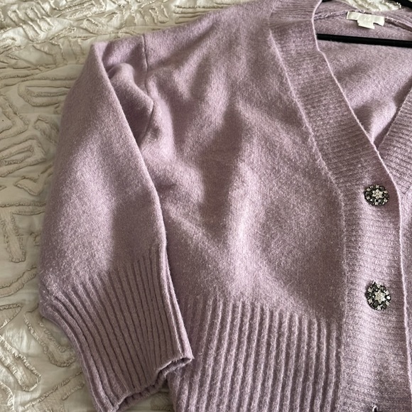 H&M purple lilac wool blend sweater - Picture 4 of 6
